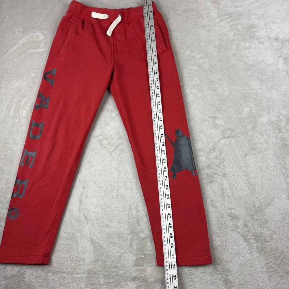 Gap Star Wars Sweatpants Kids 10-11 Red Darth Vader Graphic Fleece Jogger